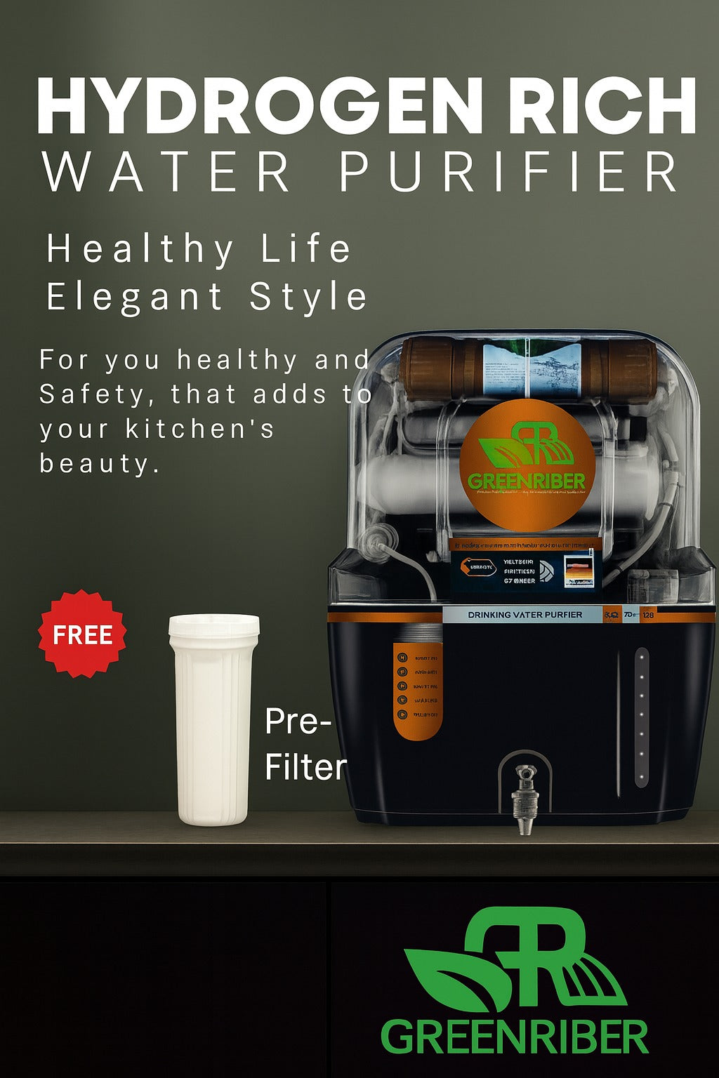 Green Riber Health Series – Model A15 Black